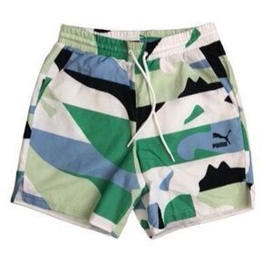 Puma Worldwide AOP Men’s Nylon Shorts Size Small